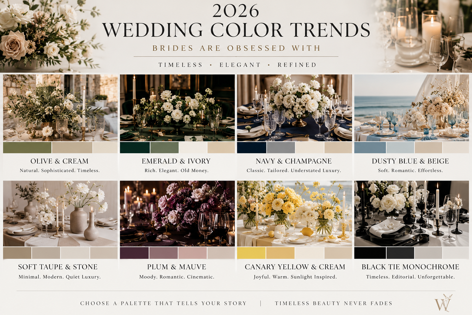 2026 Wedding Color Trends Brides Are Obsessed With