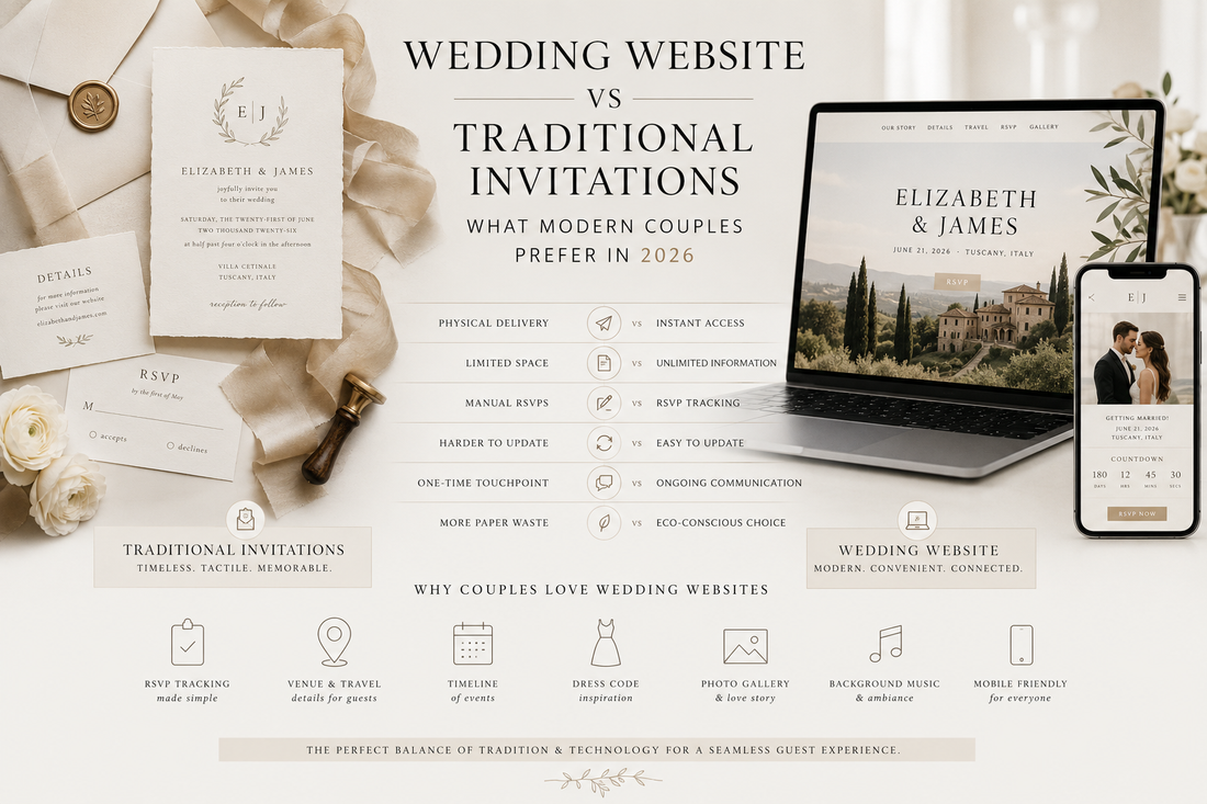 Wedding Website vs Traditional Invitations — What Modern Couples Prefer in 2026