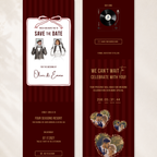 Cabernet Kids Save the Date Website Template | Old Money Style