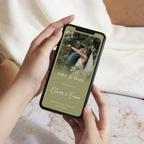 Sage Green Save the Date Website Template | Classic Wedding Invitation