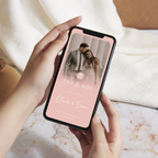 Blush Pink Save the Date Website Template | Classic Wedding Invitation