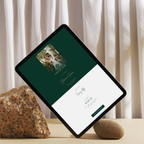 Emerald & Gold Digital Wedding Invitation | Save the Date Website Template