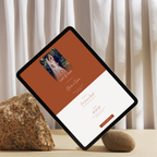 Terracotta Digital Wedding Invitation | Save the Date Website Template