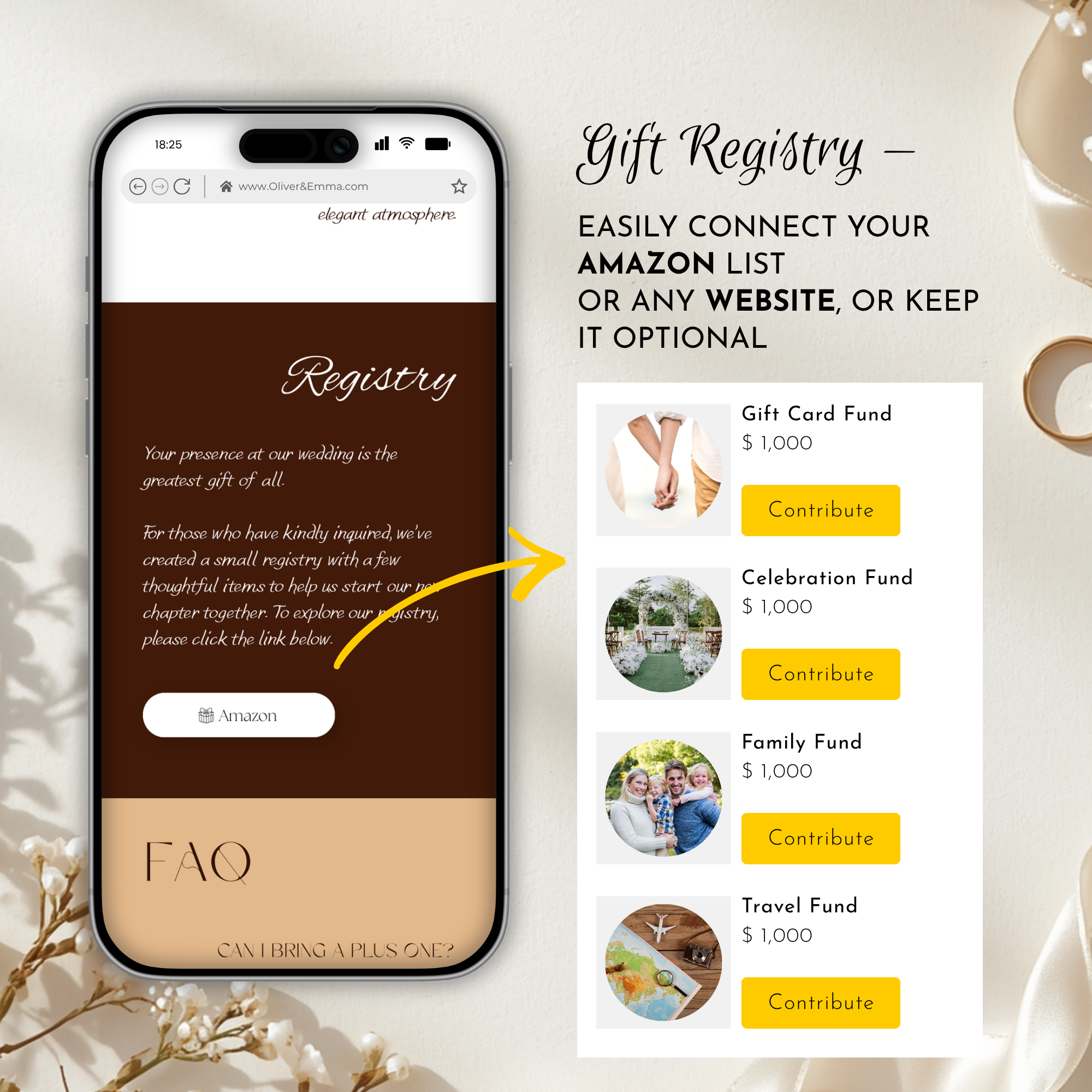 Old Money Chocolate Brown Wedding Website Template with RSVP | Canva Template