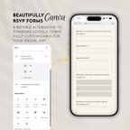 Burgundy Old Money Save the Date Website with RSVP