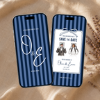 Navy Kids Save the Date Video Template | Editable Canva Wedding Invitation
