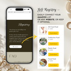 Old Money Forest Moss Wedding Website Template with RSVP | Canva Template