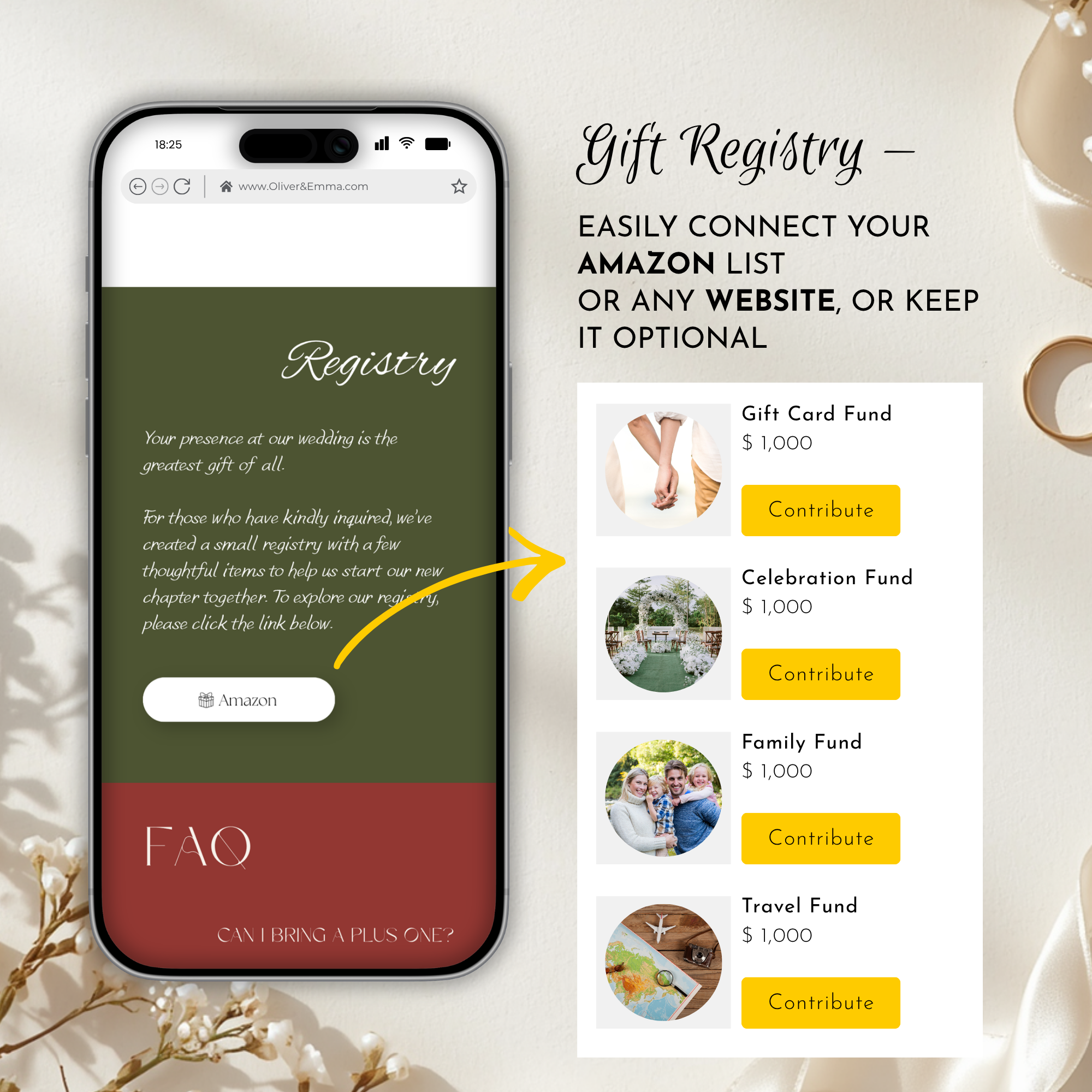 Old Money Olive & Burgundy Wedding Website Template with RSVP | Canva Template