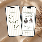 Ivory & Olive Kids Save the Date Video Template | Editable Canva Wedding Invitation