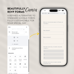 Dusty Blue Save the Date Website with RSVP