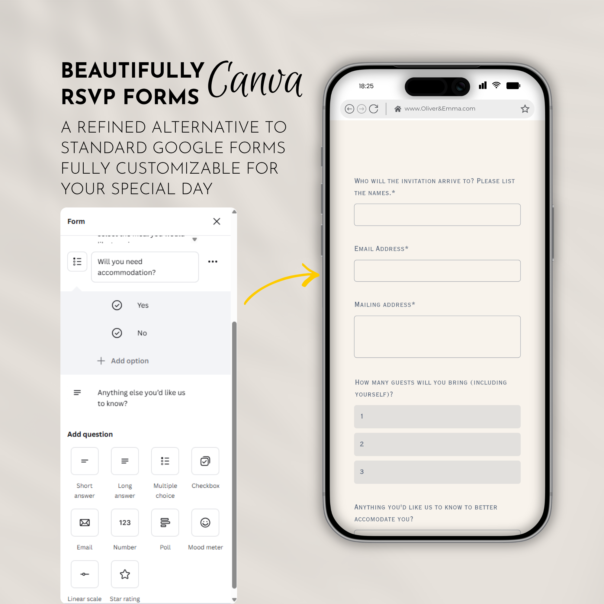 Dusty Blue Save the Date Website with RSVP