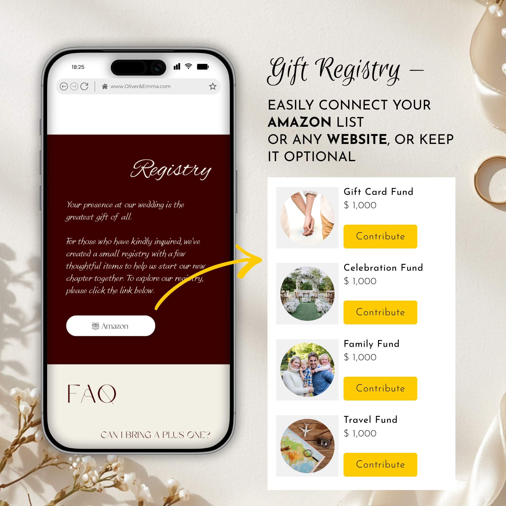Old Money Cabernet Wedding Website Template with RSVP | Canva Template