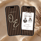 Espresso Brown Kids Save the Date Video Template | Editable Canva Wedding Invitation