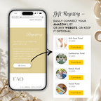 Canary Wedding Invitation Website Template with RSVP & Music