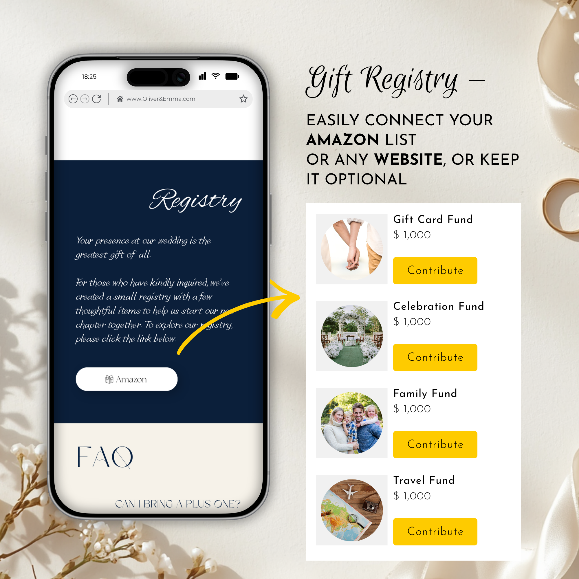 Old Money Navy Wedding Website Template with RSVP | Canva Template