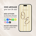 Yellow Kids Save the Date Video Template | Editable Canva Wedding Invitation