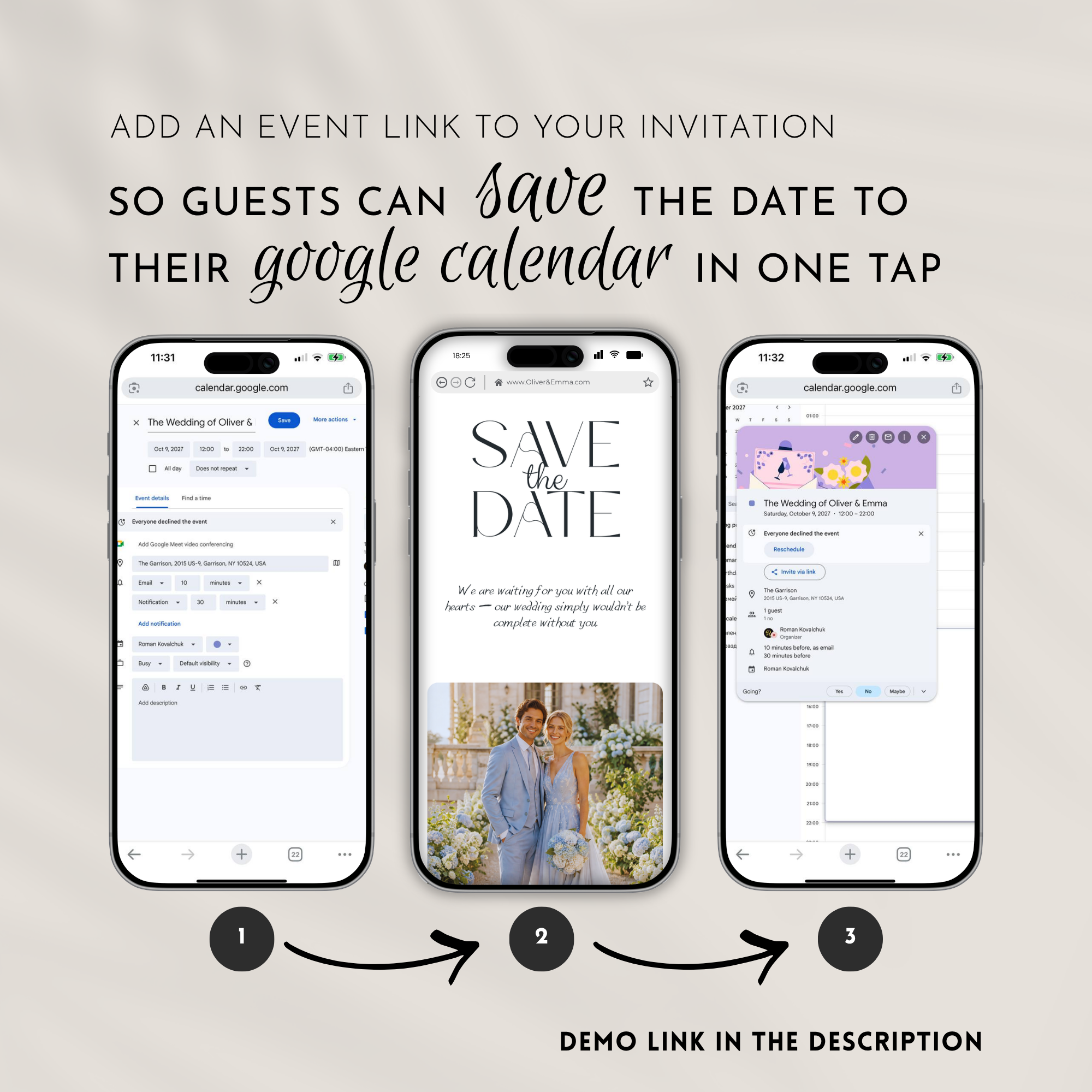 Pale Blue Wedding Website Template with RSVP | Canva Template