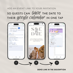 Pink & Champagne Wedding Website Template with RSVP | Canva Template
