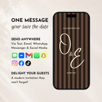 Espresso Brown Kids Save the Date Video Template | Editable Canva Wedding Invitation