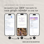 Lavender & Baby’s Breath Wedding Website Template with RSVP | Canva Template