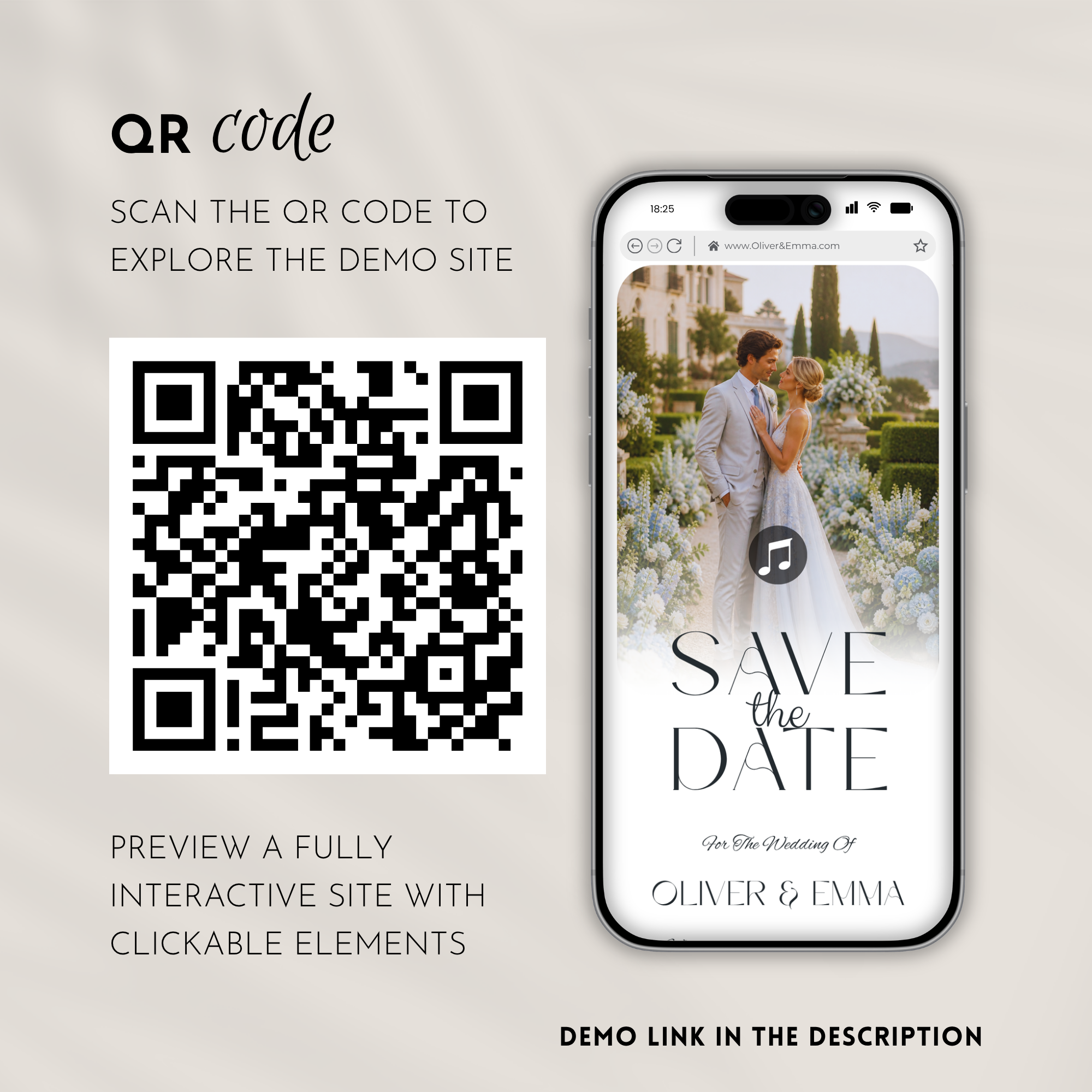 Pale Blue Save The Date Website Template | Canva Template