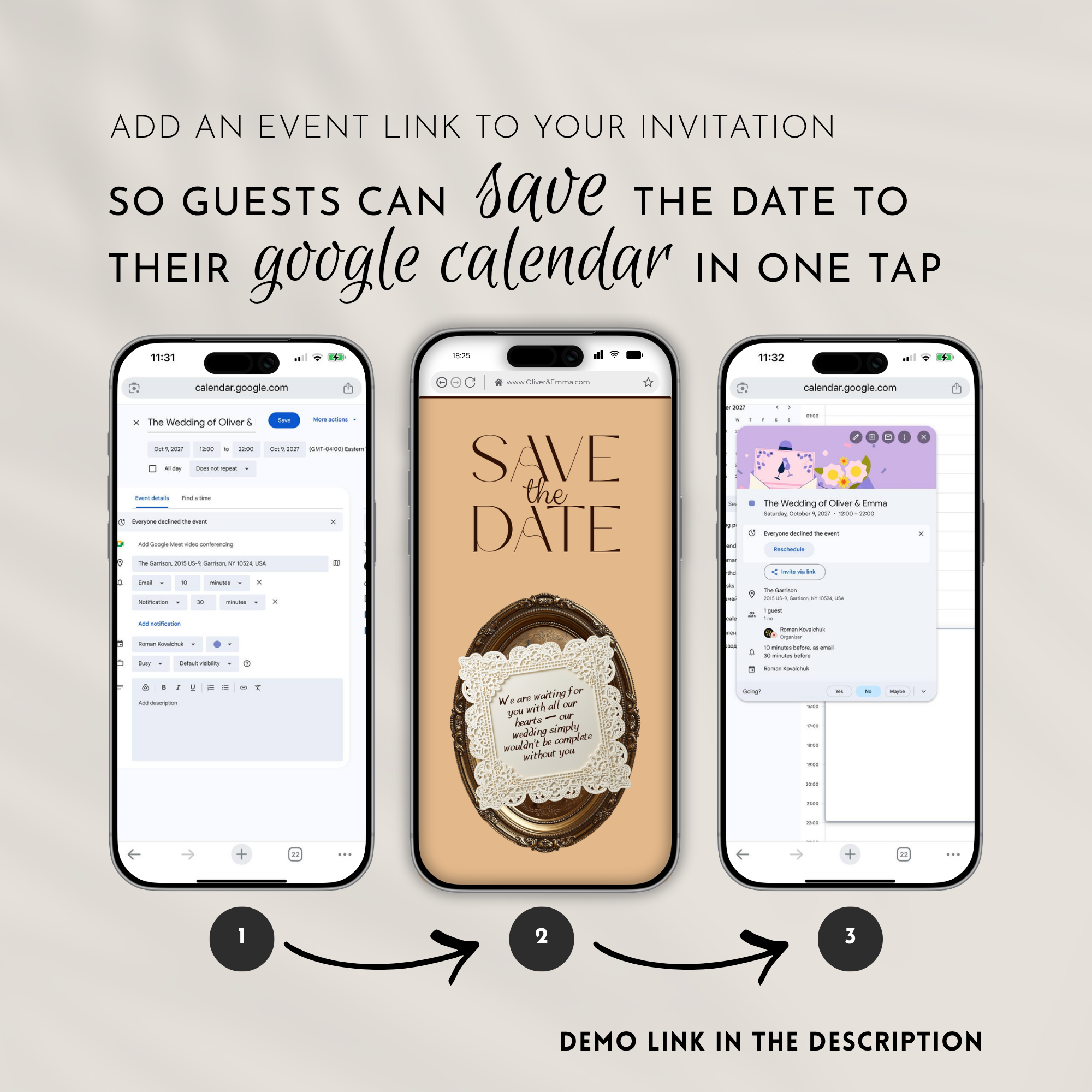 Old Money Chocolate Brown Wedding Website Template with RSVP | Canva Template
