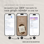 Old Money Mulled Wine Wedding Website Template with RSVP | Canva Template