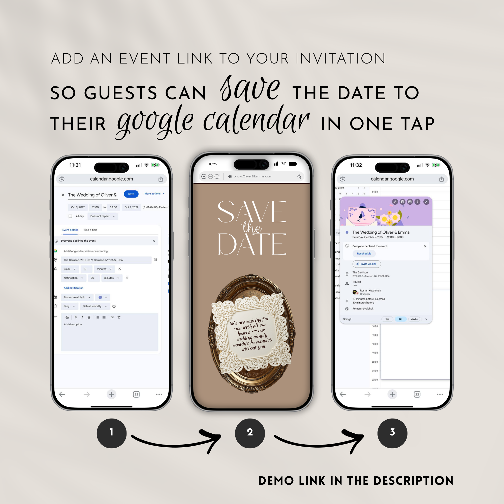 Old Money Mulled Wine Wedding Website Template with RSVP | Canva Template
