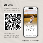 Save The Date Website Template | Canva Template