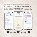 Ivory & Olive Kids Save the Date Website Template | Old Money Style