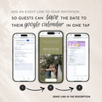 Sage Green Classic Save the Date Wedding Invitation Website Template