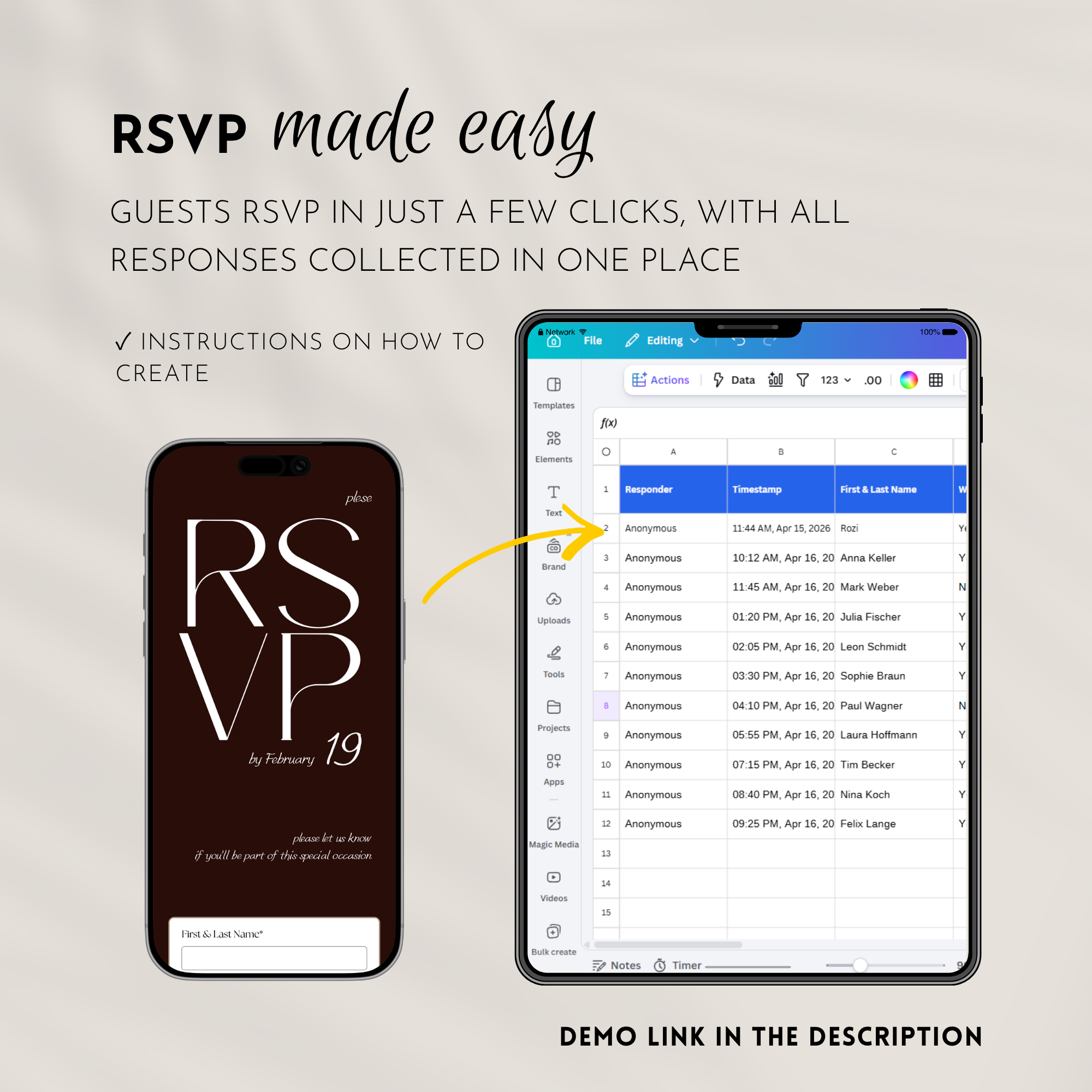 Old Money Mulled Wine Wedding Website Template with RSVP | Canva Template