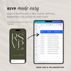 Olive & Cream Wedding Website Template with RSVP | Canva Template