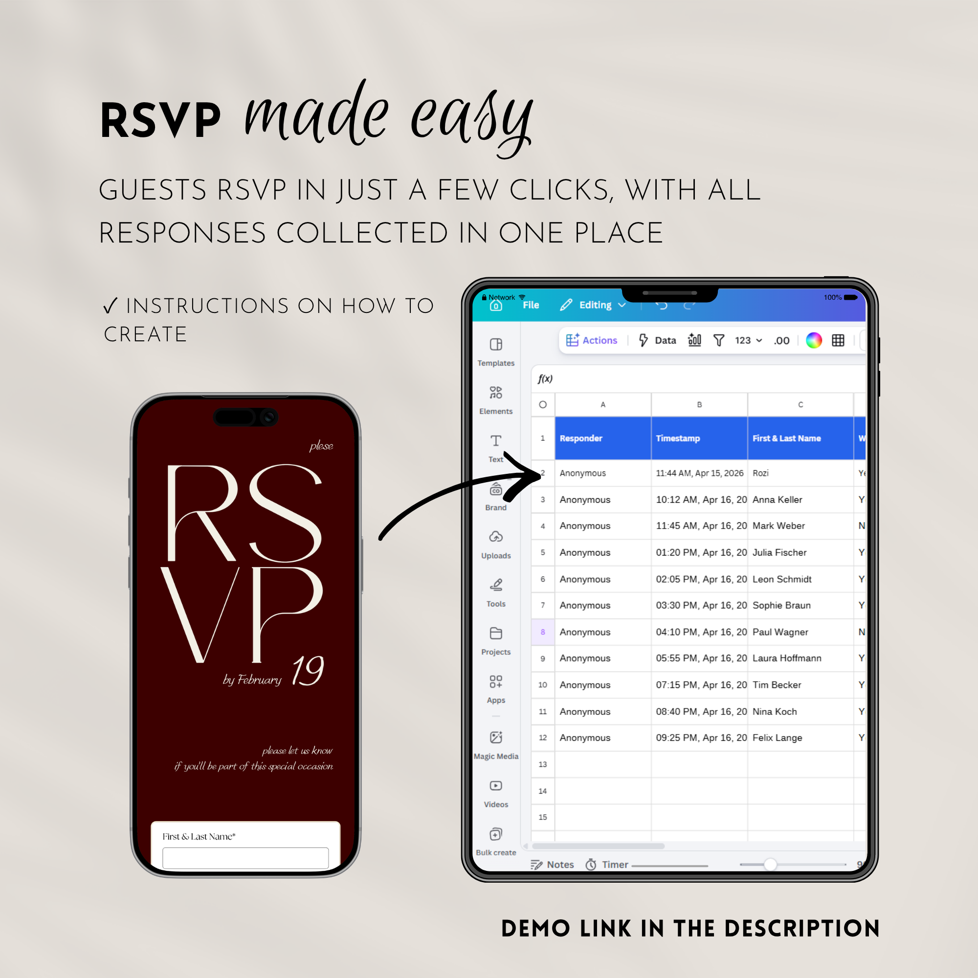 Old Money Cabernet Wedding Website Template with RSVP | Canva Template