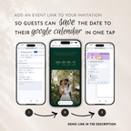 Emerald & Gold Classic Save the Date Wedding Invitation Website Template