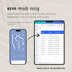 Sky Blue & Cream Wedding Website Template with RSVP | Canva Template