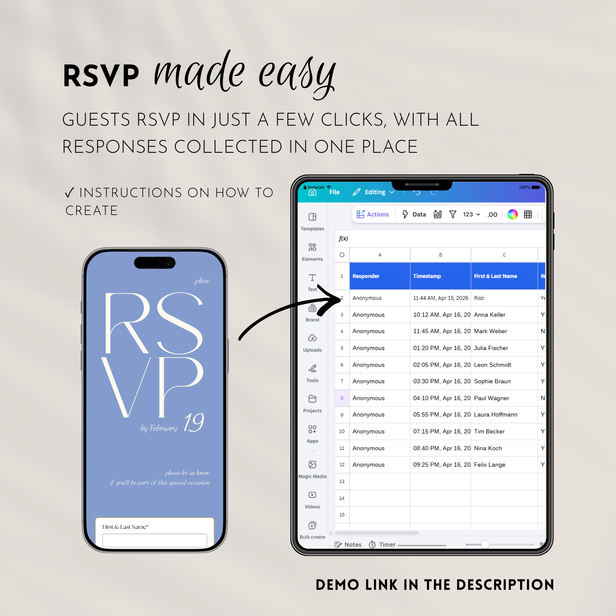 Sky Blue & Cream Wedding Website Template with RSVP | Canva Template
