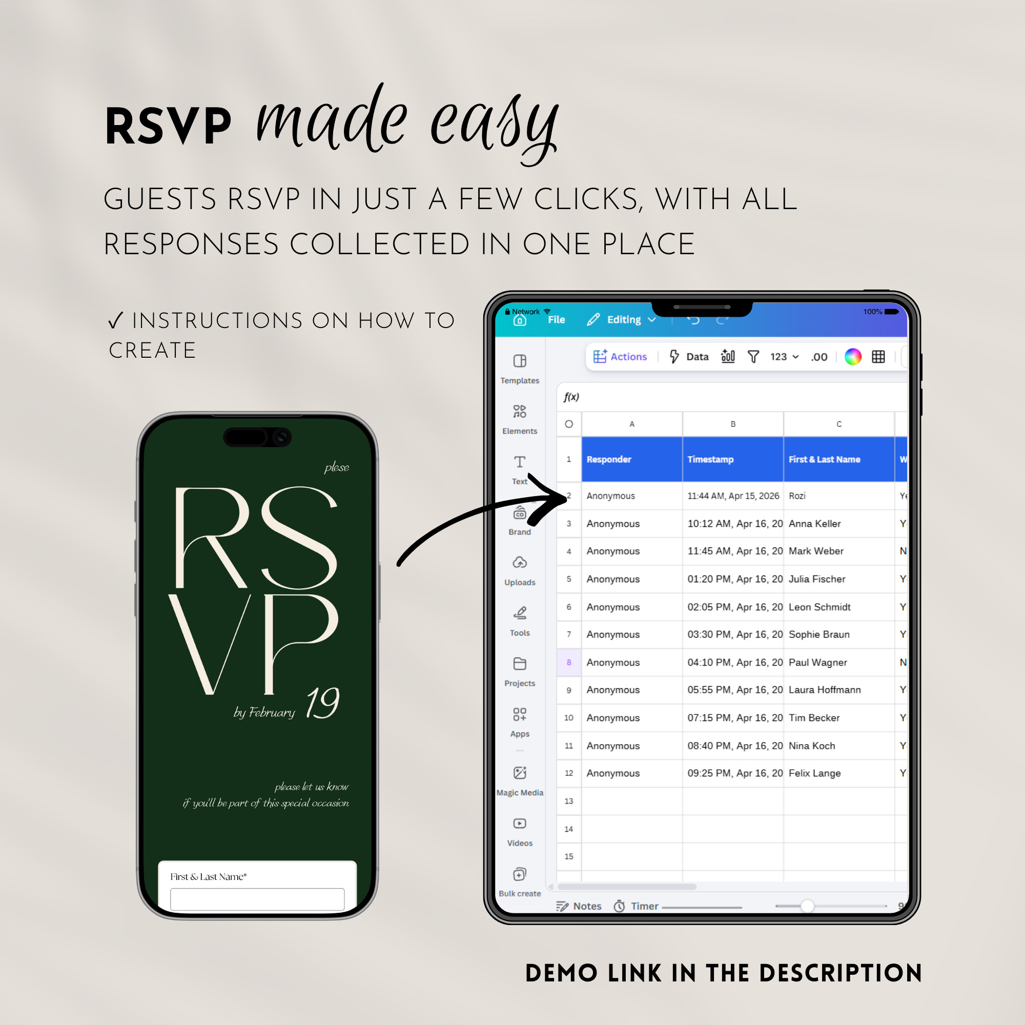 Old Money Dark Green Wedding Website Template with RSVP | Canva Template