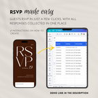 Old Money Chocolate Brown Wedding Website Template with RSVP | Canva Template