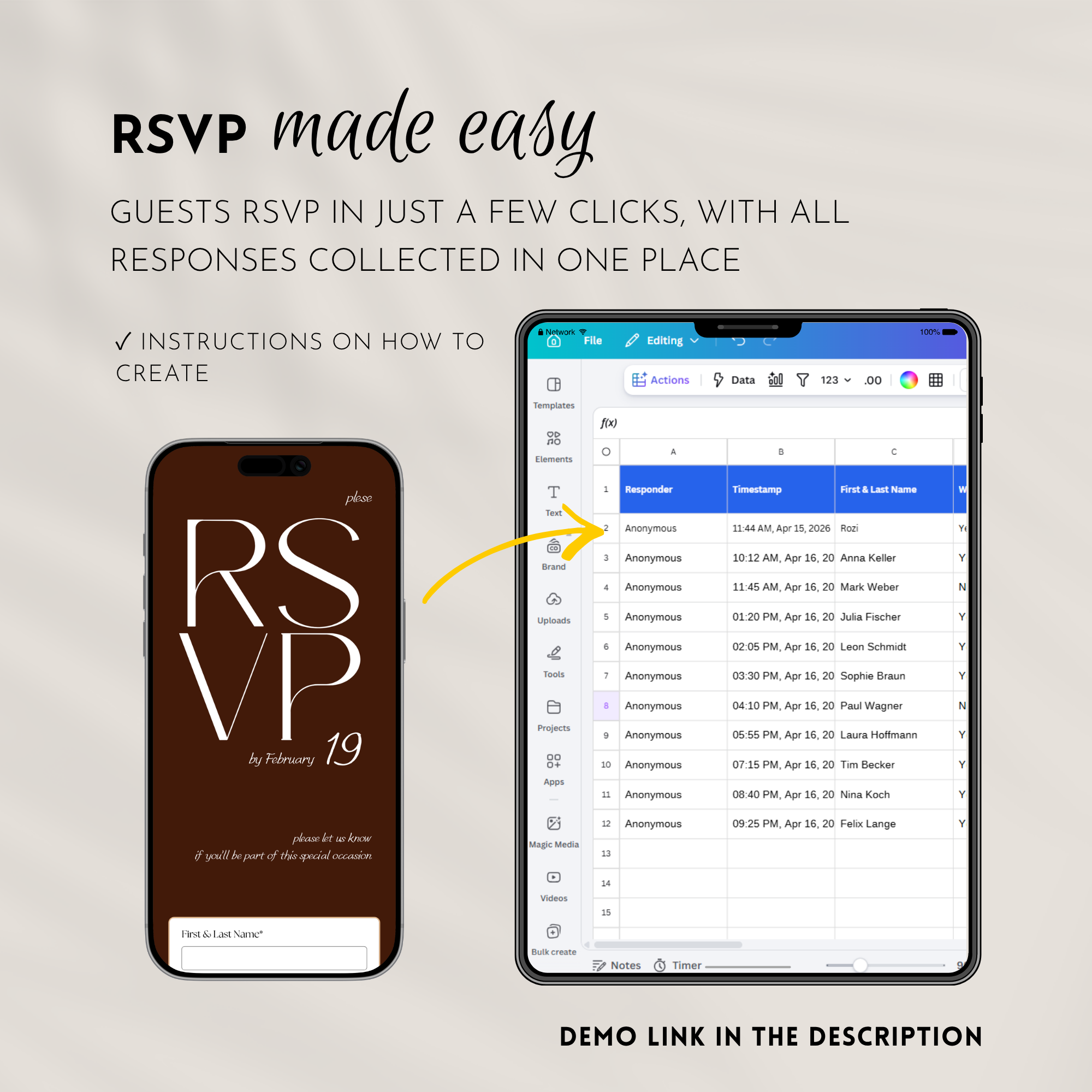 Old Money Chocolate Brown Wedding Website Template with RSVP | Canva Template