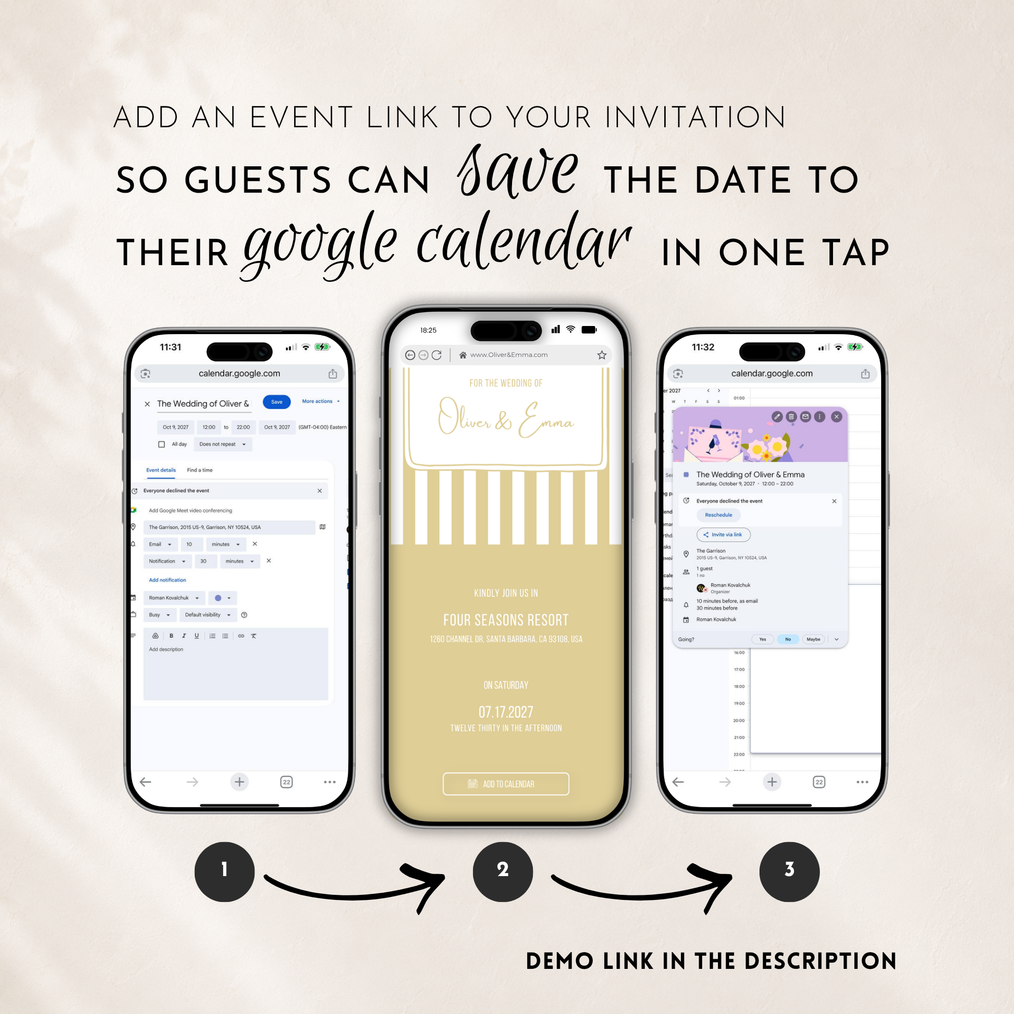 Yellow Kids Save the Date Website Template | Old Money Style