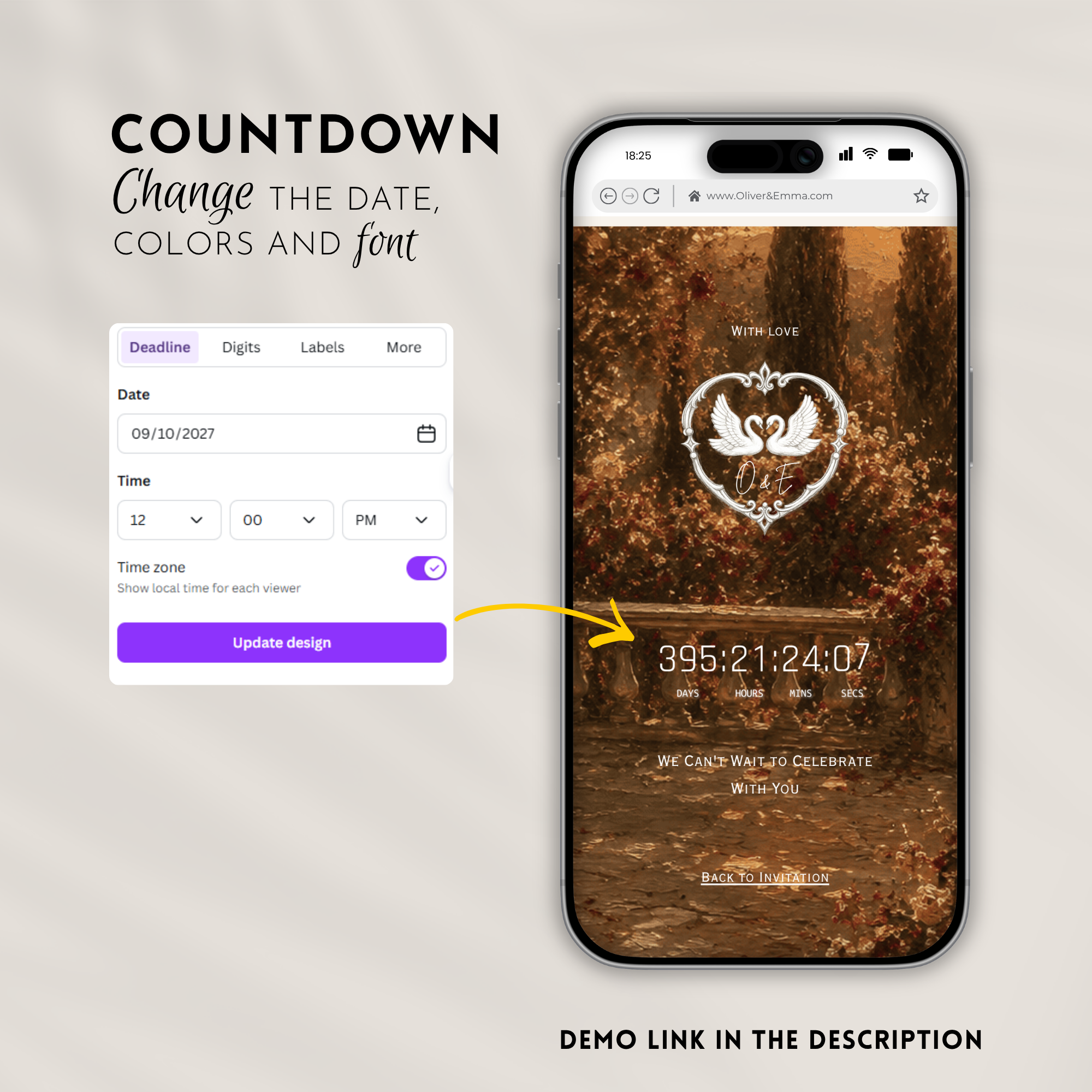 Burgundy Old Money Save the Date Website with RSVP