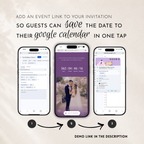 Lilac Classic Save the Date Wedding Invitation Website Template