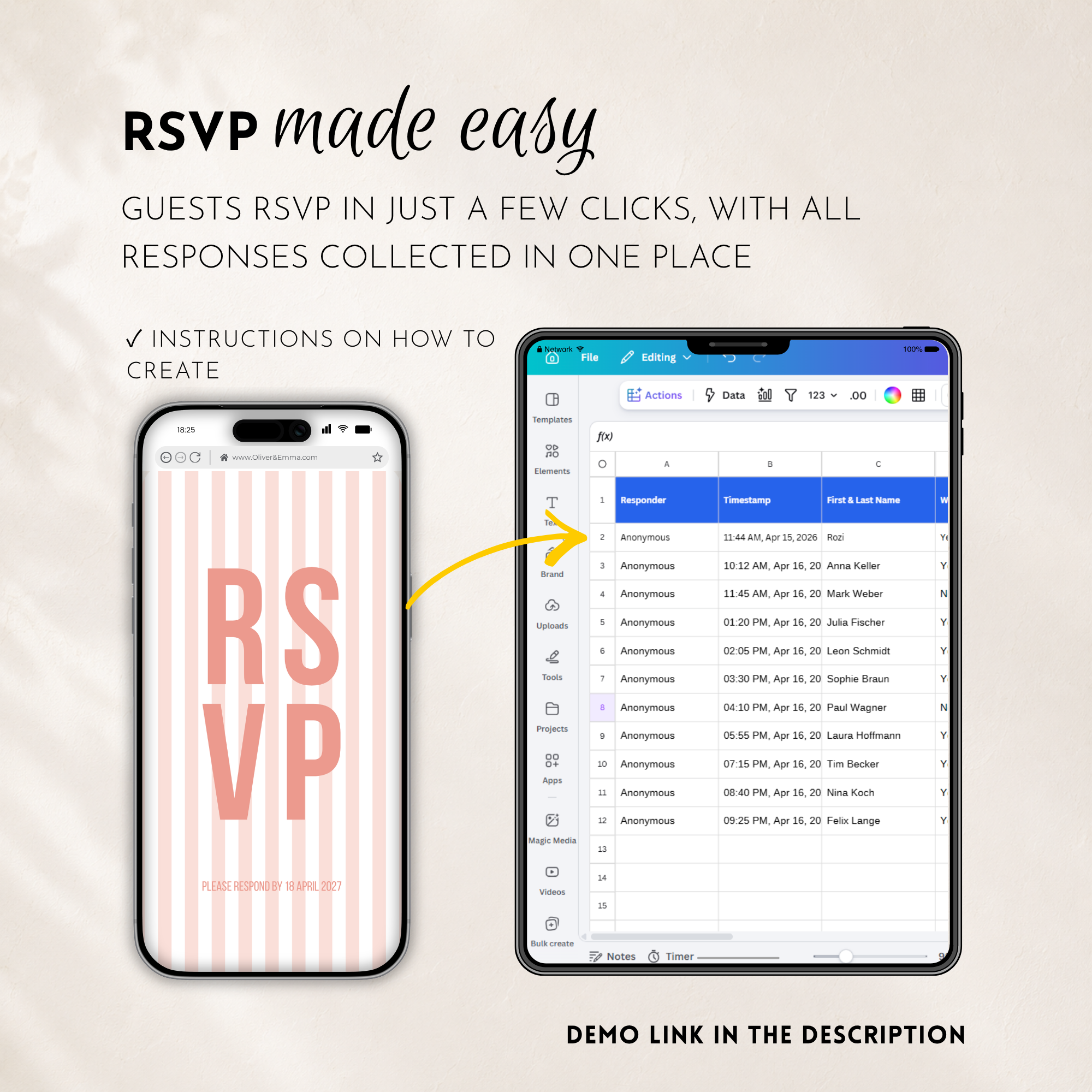 Pearl Blush Kids Save the Date Website Template | Old Money Style