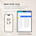Pearl & Champagne Classic Save the Date Wedding Invitation Website Template