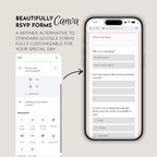 Pink & Champagne Wedding Website Template with RSVP | Canva Template