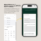 Old Money Emerald Wedding Website Template with RSVP | Canva Template