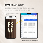 Espresso Brown Kids Save the Date Website Template | Old Money Style