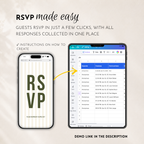 Ivory & Olive Kids Save the Date Website Template | Old Money Style