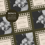Olive Green Old Money Save the Date Website with RSVP
